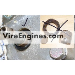VIRE 6/7/12 Stainless Steel Gearbox Output Bush With Seal